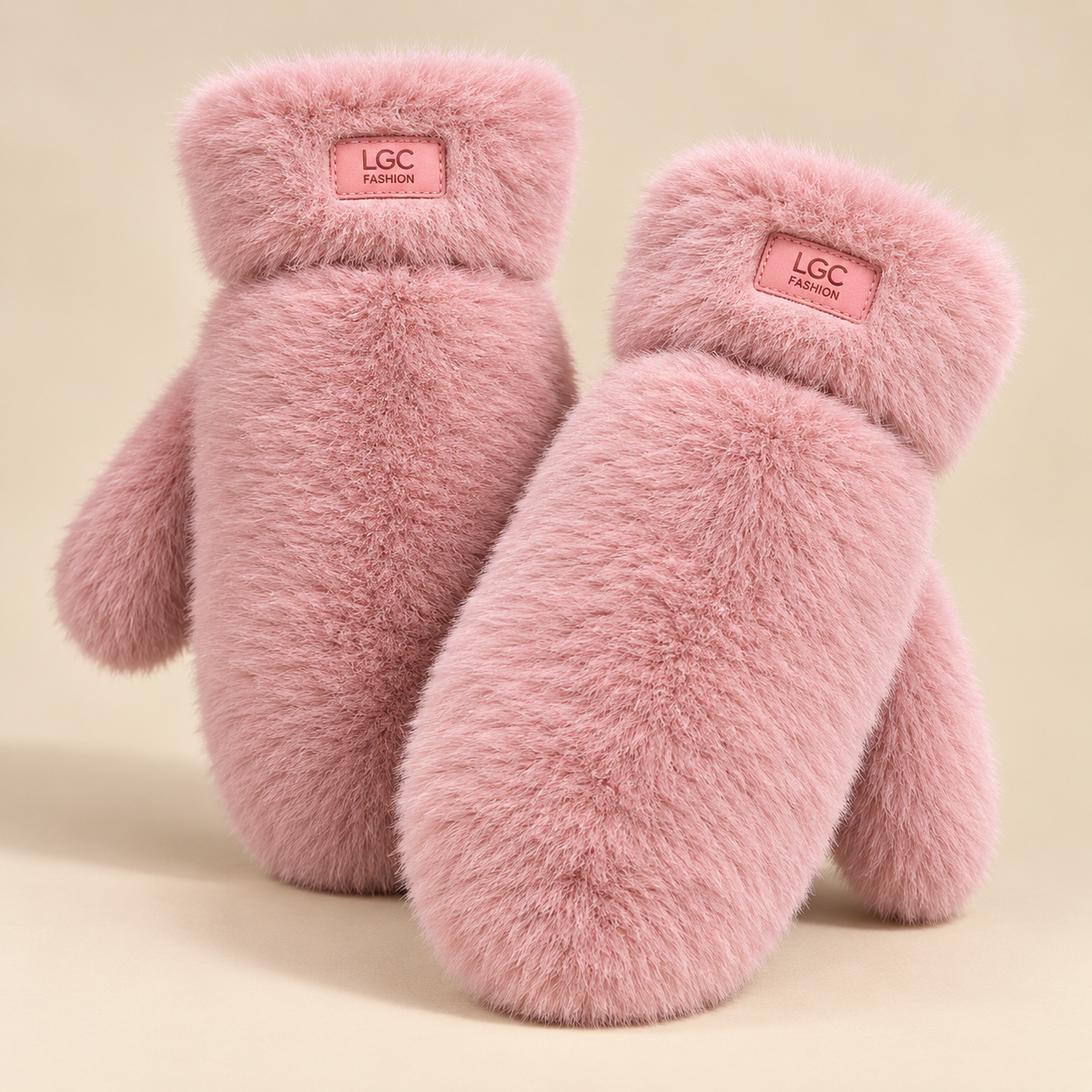 Cashmere Fur Mittens