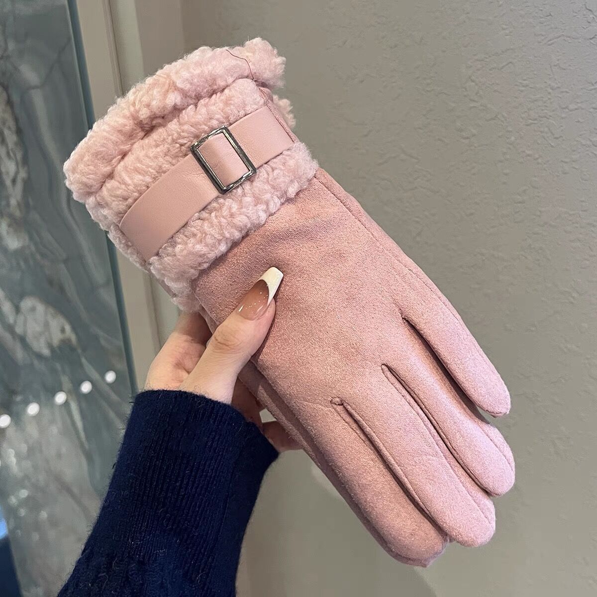 Winter Touch Screen Thermal Suede Gloves MK2BLW6W6GLO20