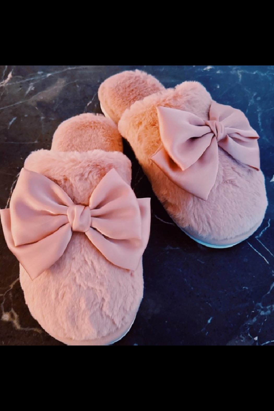 Satin Shine Fur Cozy Lounge Slippers