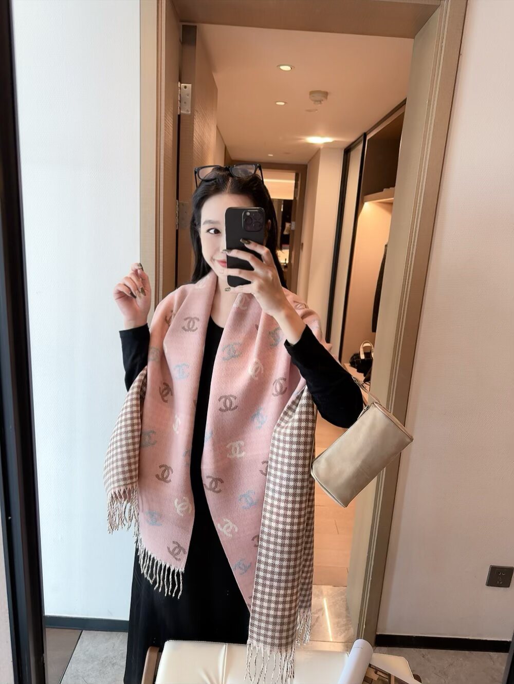 Chanel Reversible Motif Scarf